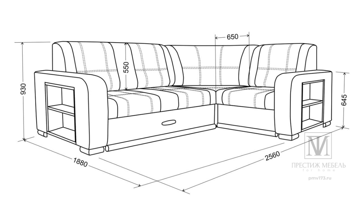 Диван угловой Лонгория 2М